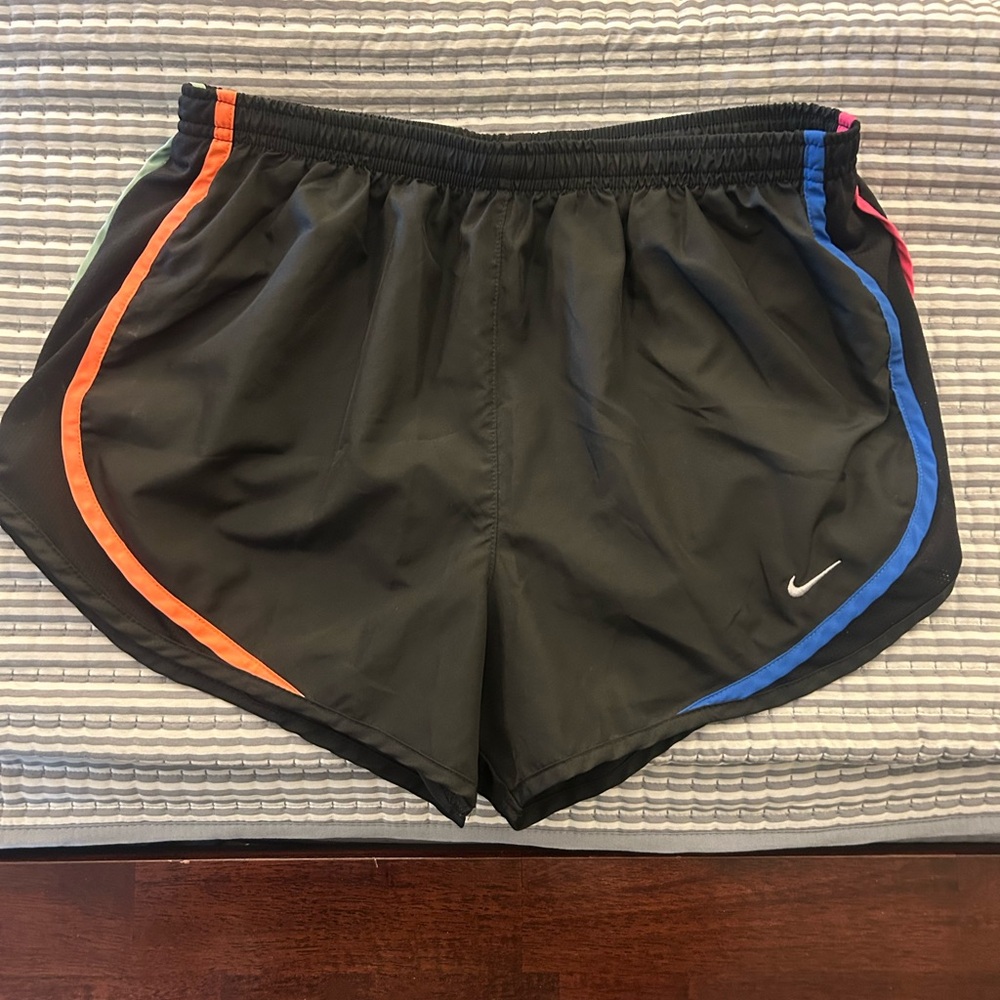 Nike Black Dri-FIT Shorts with Neon Accents - Picture 2 of 4